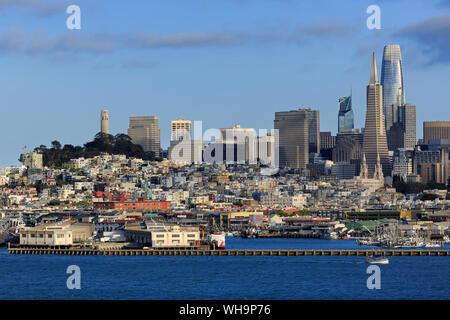 Skyline, San Francisco, California, United States of America, North America Stock Photo