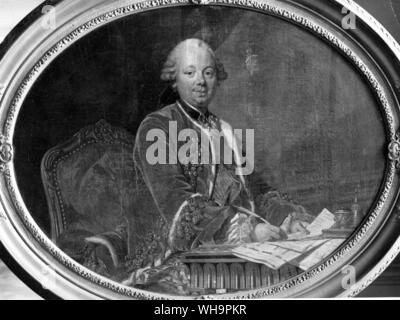 The Duc de Choiseul, by Louis-Michel van Loo Stock Photo