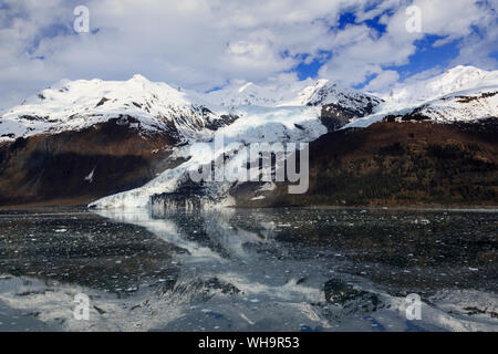 Glacier in College Fjord, Southeast Alaska, United States of America, North America Stock Photo