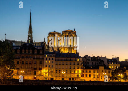 Paris by night, Paris, France, Europe Stock Photo