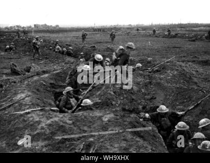 WW1 Allied trenches on the battlefield at the Newfoundland Memorial ...