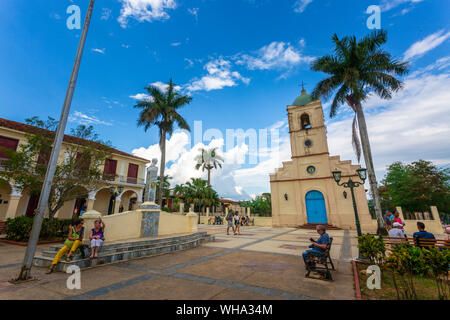 Vinales Church, UNESCO World Heritage Site, Vinales, Pinar del Rio Province, Cuba, West Indies, Caribbean, Central America Stock Photo