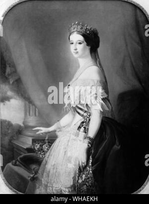 The Empress Eugenie by Franz Xavier Winterhalter. Versaille Stock Photo