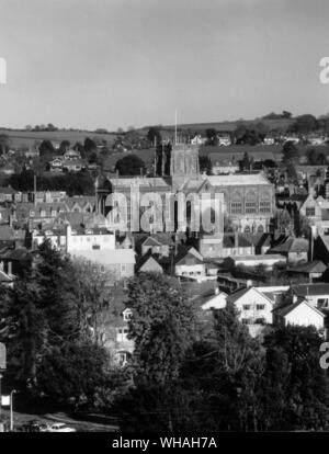 Sherborne Abbey. Dorset Stock Photo