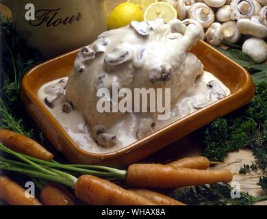 Chicken in a blanket Stock Photo
