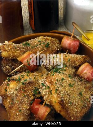 Devilled Chicken. A devil is a hot sauce in which cold meat is revived Stock Photo