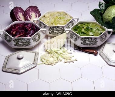 Suffolk Red Cabbage. Mild Cabbage in Milk. Perfect Buttered Cabbage Stock Photo
