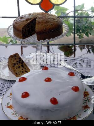 Guard's Fruit Cake and Cherry Cake Stock Photo