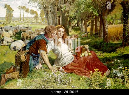 William Holman Hunt - The Hireling Shepherd Stock Photo: 67481385 - Alamy