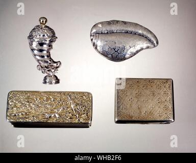 Snuff boxes Stock Photo