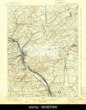 Usgs Topo Map New Jersey Nj Lambertville 255248 1906 62500 Restoration Whb3nw 