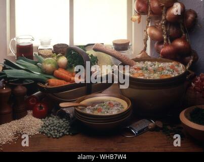 Barley broth. Stock Photo