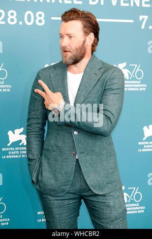 Venice, Italy. 02nd Sep, 2019. Joel Edgerton attending 'The King' photocall during the 76th Venice Film Festival at Palazzo del Casino on September 02, 2019 in Venice, Italy. Credit: Geisler-Fotopress GmbH/Alamy Live News Stock Photo