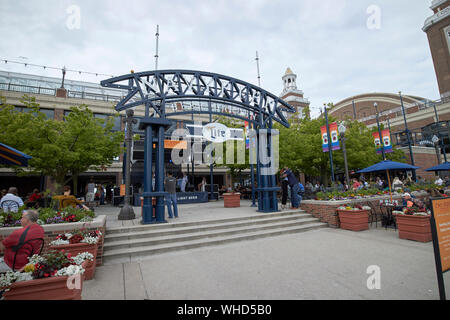 miller lite beer garden at navy pier chicago illinois united states of america Stock Photo