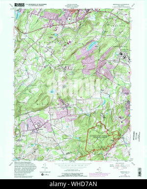 Mendham, New Jersey, map 1954, 1:24000, United States of America by ...