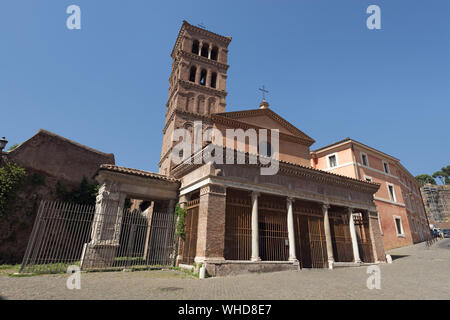 Church San Giorgio in Velabro in Rome, Italy. 7th-12th centuries Stock Photo