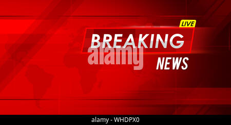Live Breaking News Background with Modern Colors Concept Stock Photo