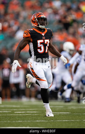 Cincinnati Bengals linebacker Germaine Pratt (57) celebrates with ...