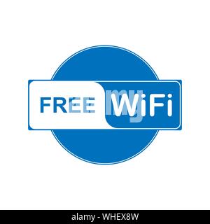 WiFi access. Information icon about free access to wireless Internet Stock Vector