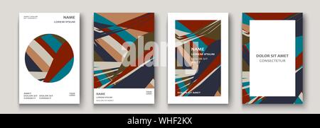 Modern cover collection design. Abstract retro 90s style texture of colorful neon lines. Striped trends background. Future geometric patterns. Design Stock Vector