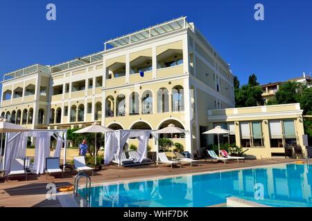 Hotel Corfu Mare, Corfu Town,Kerkyra,Greece Stock Photo