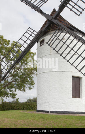 Ashton Windmill in Chapel Allerton, Somerset, England -  18th century flour mill Stock Photo