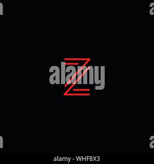 Creative Innovative Initial Letter logo Z. Minimal luxury Monogram. Professional initial design. Premium Business typeface. Alphabet symbol and sign. Stock Vector
