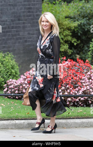 London, UK, 2nd Sep 2019. Esther McVey, MP, Minister of State for Housing and Planning. Cabinet Ministers, as well as many Conservative Party MPs and former politicians all enter No 10 Downing Street for an Emergency Cabinet Meeting, and later general Conservative Party gathering. Credit: Imageplotter/Alamy Live News Stock Photo