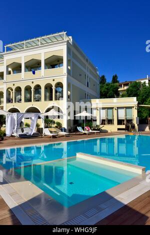 Hotel Corfu Mare Corfu Town Kerkyra Greece Stock Photo Alamy