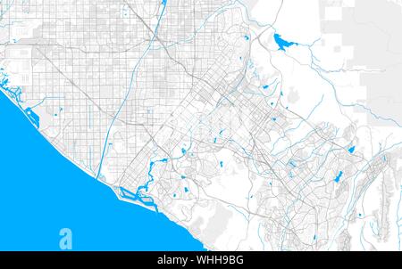 Modern City Map Irvine California City Of The USA With Neighborhoods   Rich Detailed Vector Area Map Of Irvine California Usa Map Template For Home Decor Whh9bg 