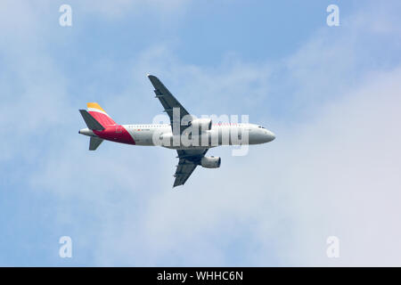 Iberia Airlines (is the flag carrier airline of Spain), Airbus A320-214 airplane Stock Photo