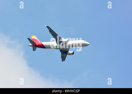 Iberia Airlines (is the flag carrier airline of Spain), Airbus A320-214 airplane Stock Photo