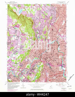 Paterson, New Jersey, Map 1955, 1:24000, United States Of America By ...