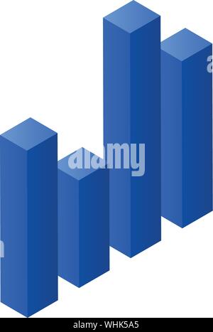 Graph bars icon, isometric style Stock Vector Image & Art - Alamy