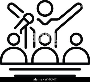 Concert crowd, a large group of cheering people Stock Vector Image ...