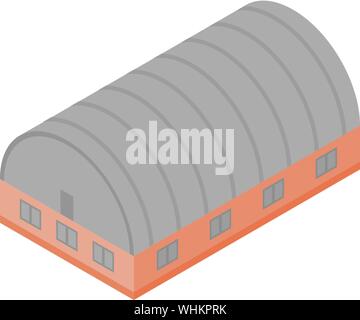 Cart hangar icon, isometric style Stock Vector