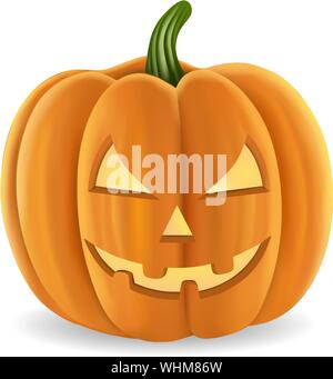 isolated halloween pumpkin illustration Stock Vector