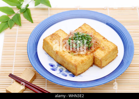 Japanese food, Age tofu cuisine Stock Photo