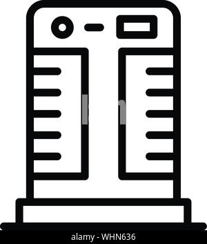 Floor air conditioner icon, outline style Stock Vector