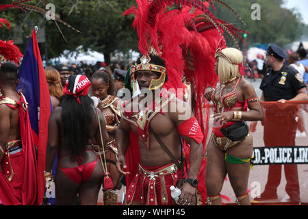 Monday September 2, 2019 11am Eastern Parkway Brooklyn New York West Indian Day Parade 2019 Stock Photo