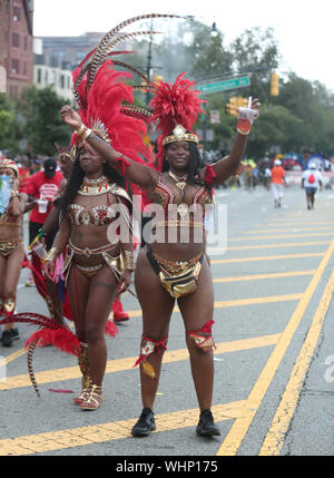 Monday September 2, 2019 11am Eastern Parkway Brooklyn New York West Indian Day Parade 2019 Stock Photo