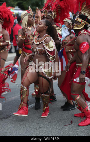 Monday September 2, 2019 11am Eastern Parkway Brooklyn New York West Indian Day Parade 2019 Stock Photo