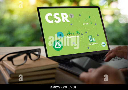 Corporate Social Responsibility CSR and Sustainability Responsible Office CSR Stock Photo