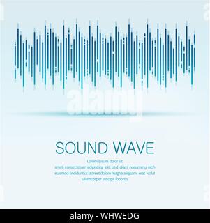 Abstract wave element for design. Digital frequency track equalizer ...