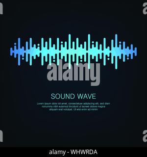 Abstract wave element for design. Digital frequency track equalizer ...