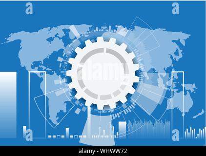 Vector background abstract technology communication concept Stock Vector