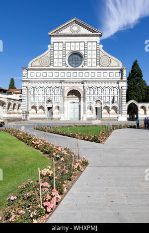 An image of Santa Maria Novella in Florence Italy Stock Photo