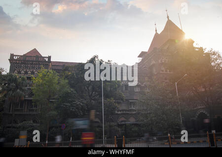 streets of the Indian city of Mumbai. City center Stock Photo