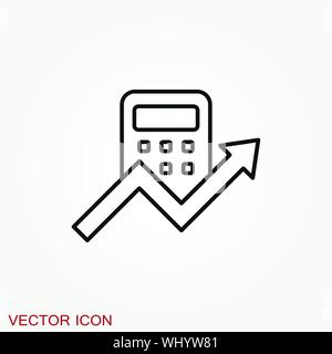 Accounting vector icon. Business and financial symbol Stock Vector