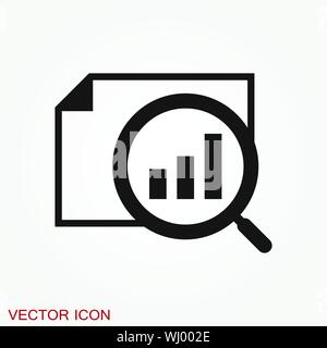 Analytics icon. Vector illustration style is flat iconic symbol Stock Vector
